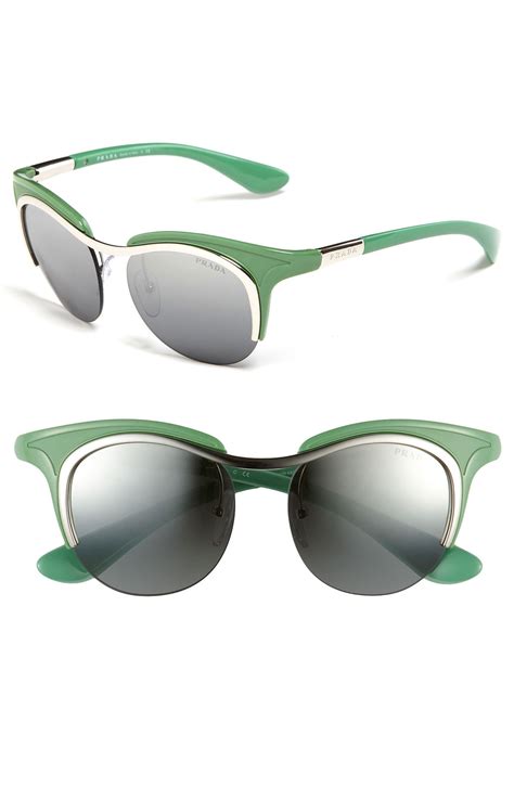 prada sunglasses grey green spr50ts